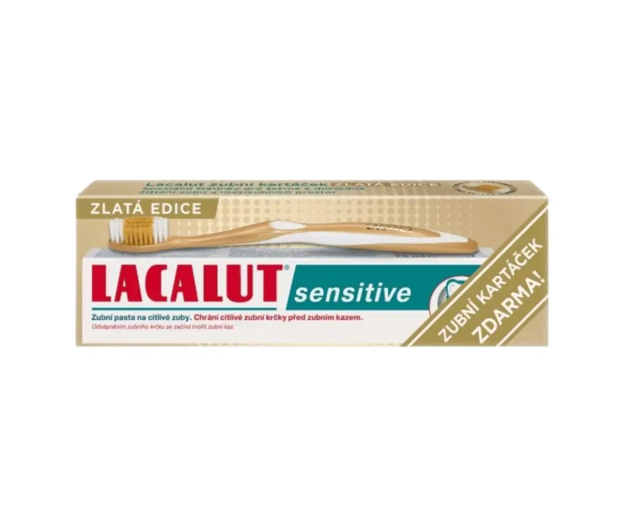 13319-lacalut sensitive zubni pasta 75ml zlata edice  kartacek zdarma 13319-lacalut sensitive zubni pasta 75ml zlata edice  kartacek zdarma